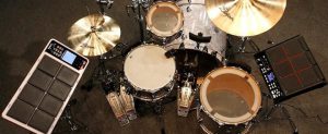 Acoustic and Electronic Hybrid Drum Kit