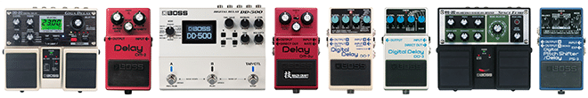 BOSS delay pedals