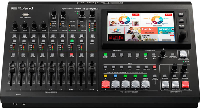 VR-50HD MKII live streaming mixer