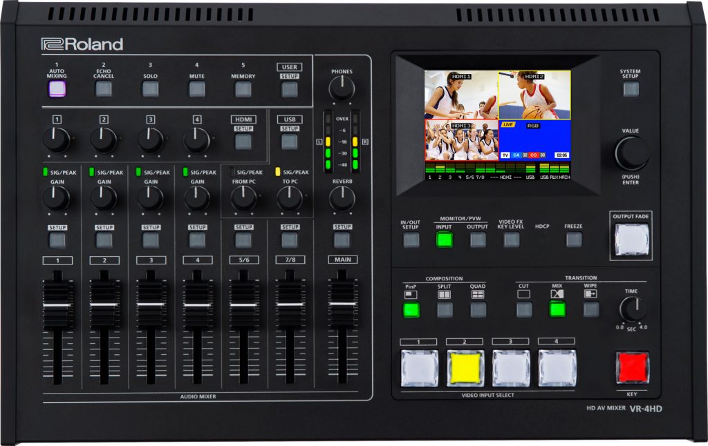 VR-4HD live streaming mixer