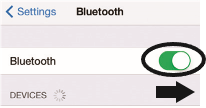 Bluetooth menu