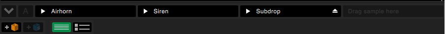 Serato sample select menu