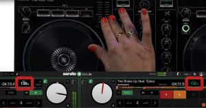 Beat matching with the DJ-202